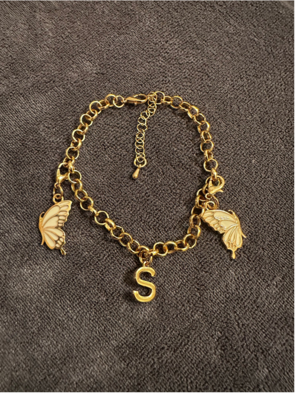 Unbranded Gold Butterfly Charm Bracelet